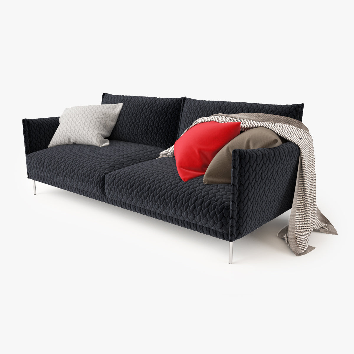 Moroso Gentry 2 Seater Sofa 3D Model
