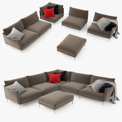 Moroso Gentry Sofa Collection 3D Model