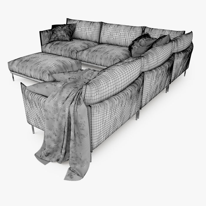Moroso Gentry Modular Sofa 3D Model