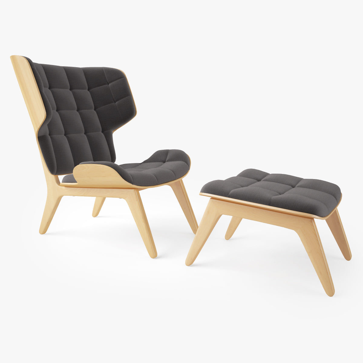 NORR11 Mammoth Chair and Ottoman 3D Model