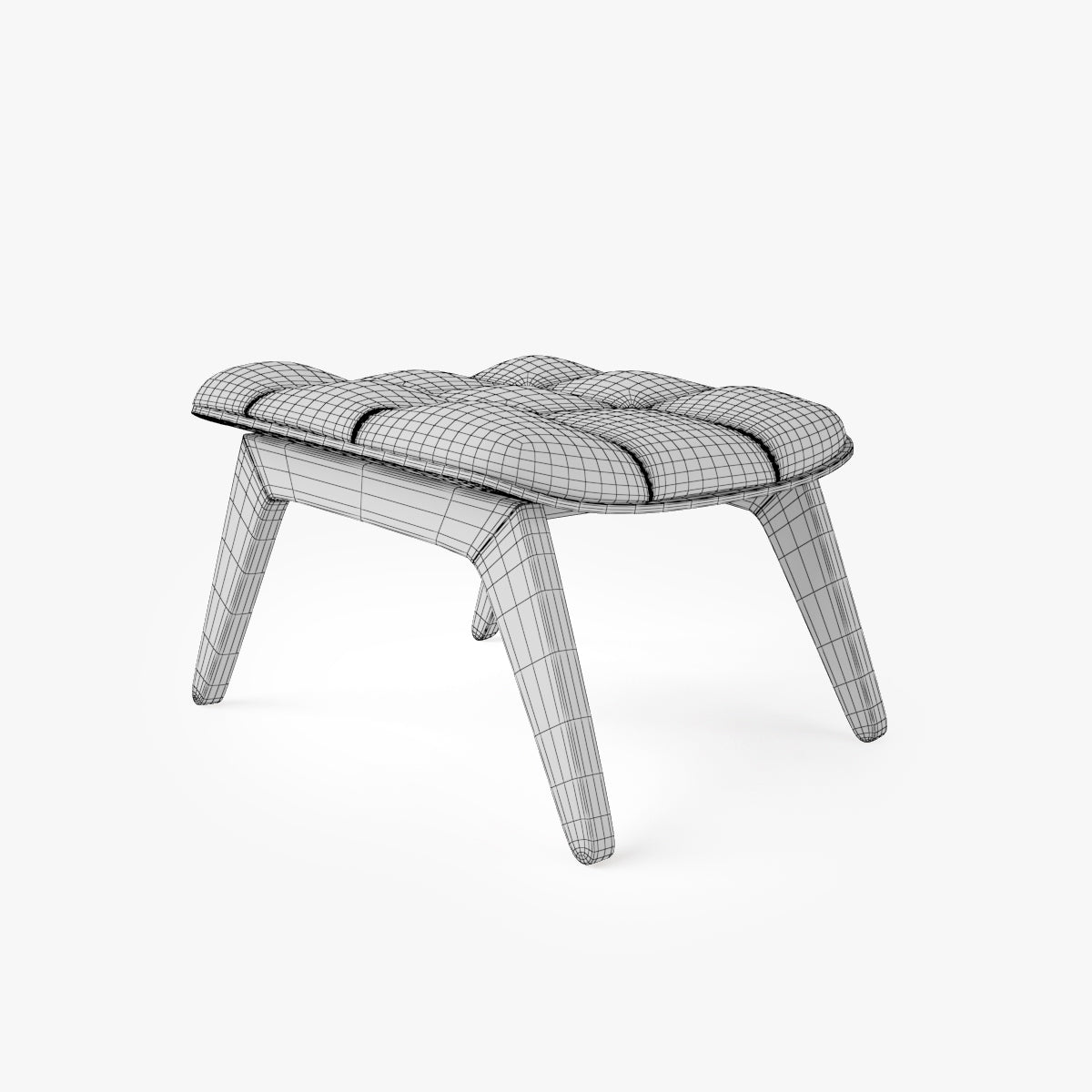 NORR11 Mammoth Chair and Ottoman 3D Model