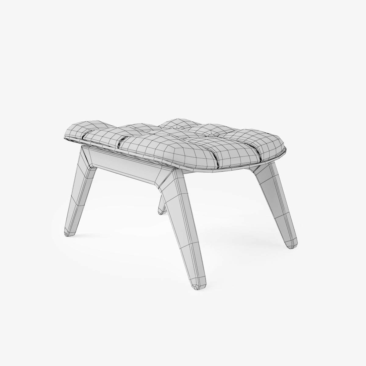 NORR11 Mammoth Chair and Ottoman 3D Model