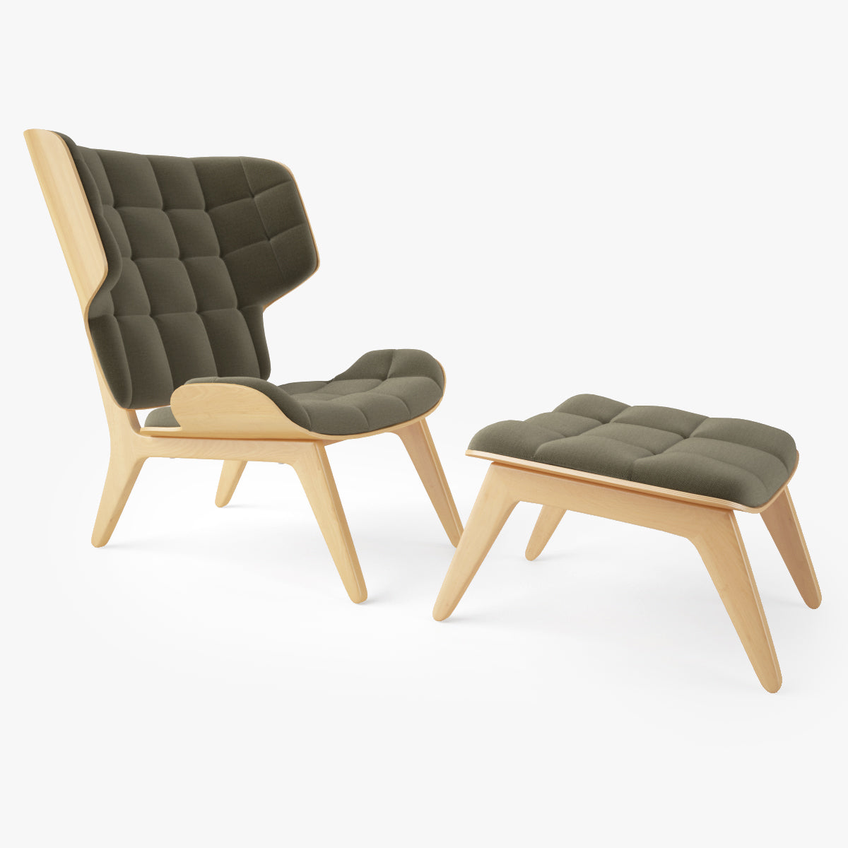 NORR11 Mammoth Chair and Ottoman 3D Model
