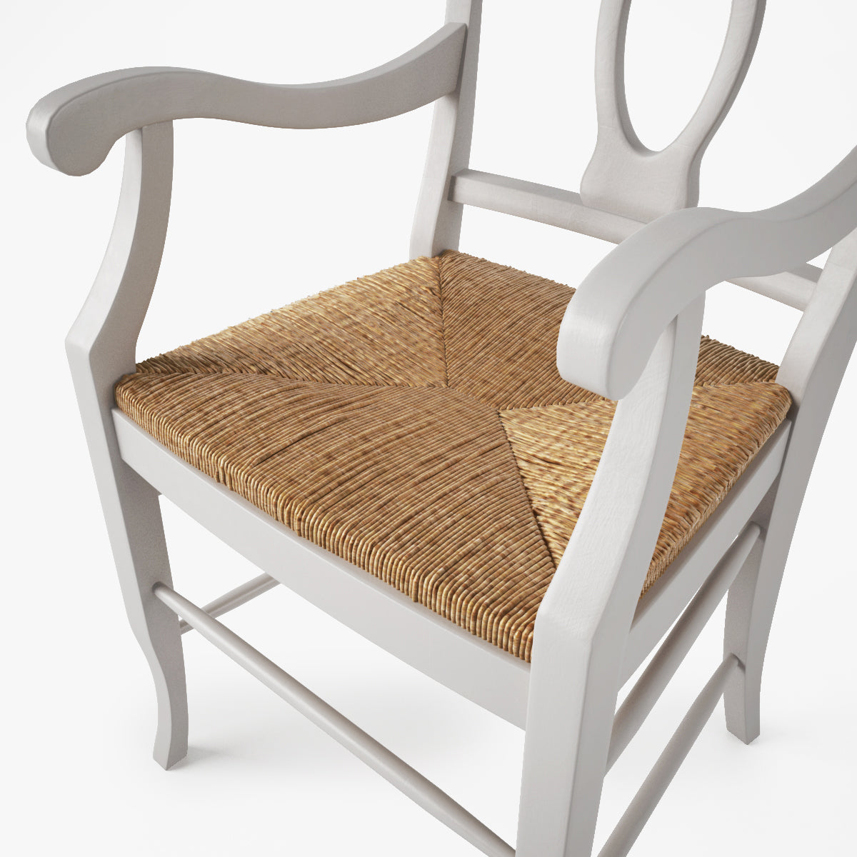 FREE Pottery Barn Napoleon Rush Seat Chair 3D Model