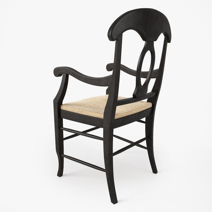 FREE Pottery Barn Napoleon Rush Seat Chair 3D Model