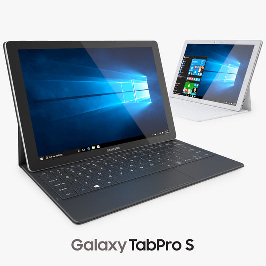 Samsung Galaxy TabPro S with Keyboard 3D Model