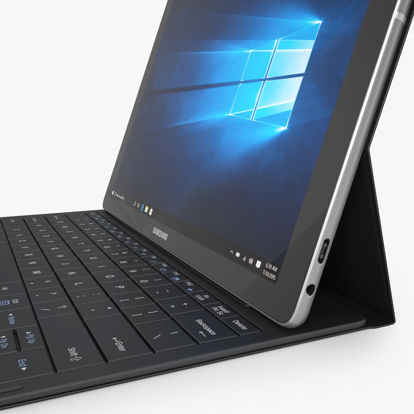 Samsung Galaxy TabPro S with Keyboard 3D Model