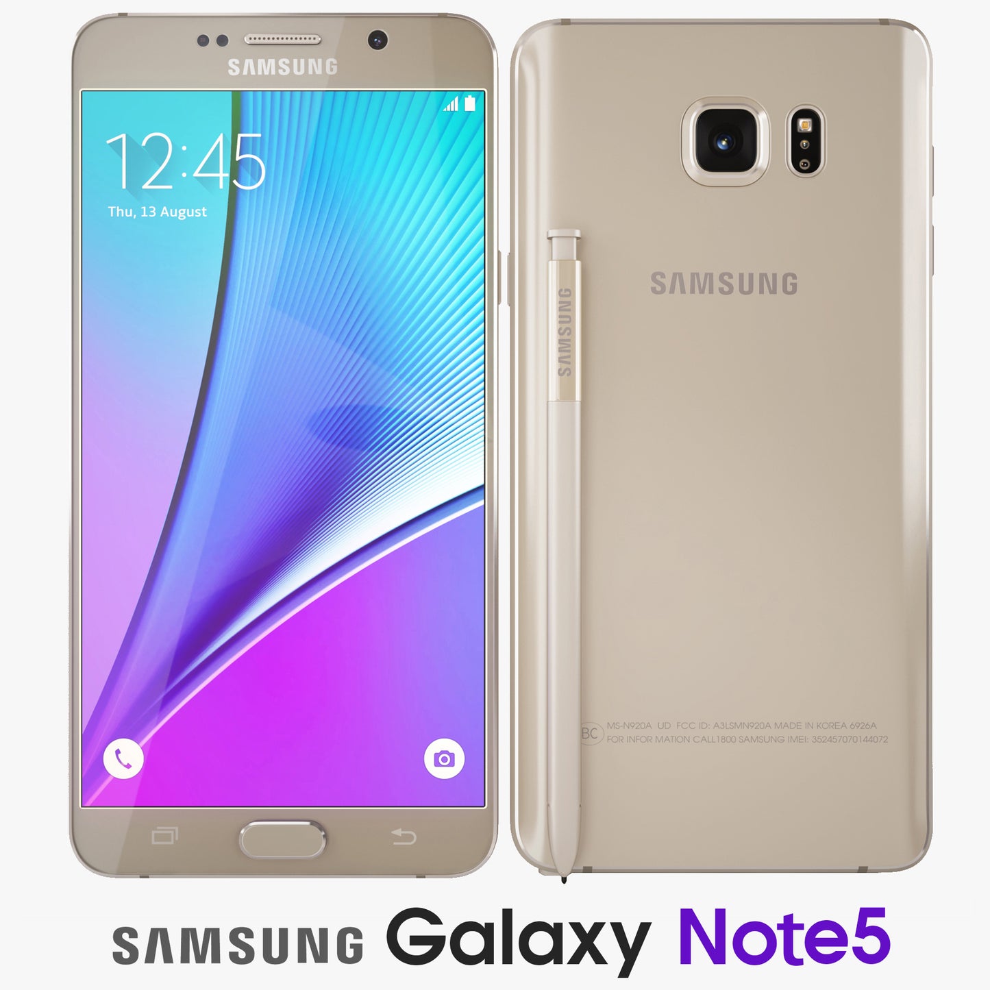 Samsung Galaxy Note5 Gold Platinum