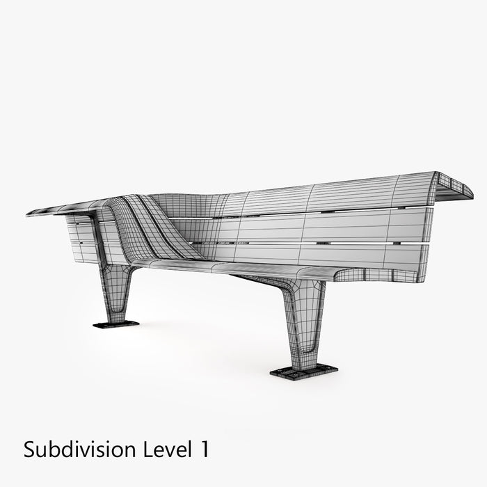 Metalco Sedis Torsion seats Bench 3D Model