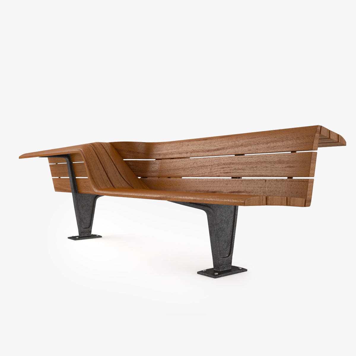 Metalco Sedis Torsion seats Bench 3D Model