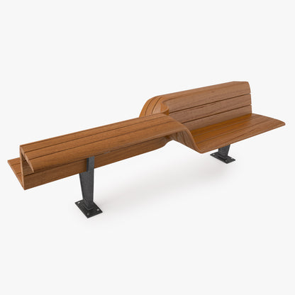 Metalco Sedis Torsion seats Bench 3D Model