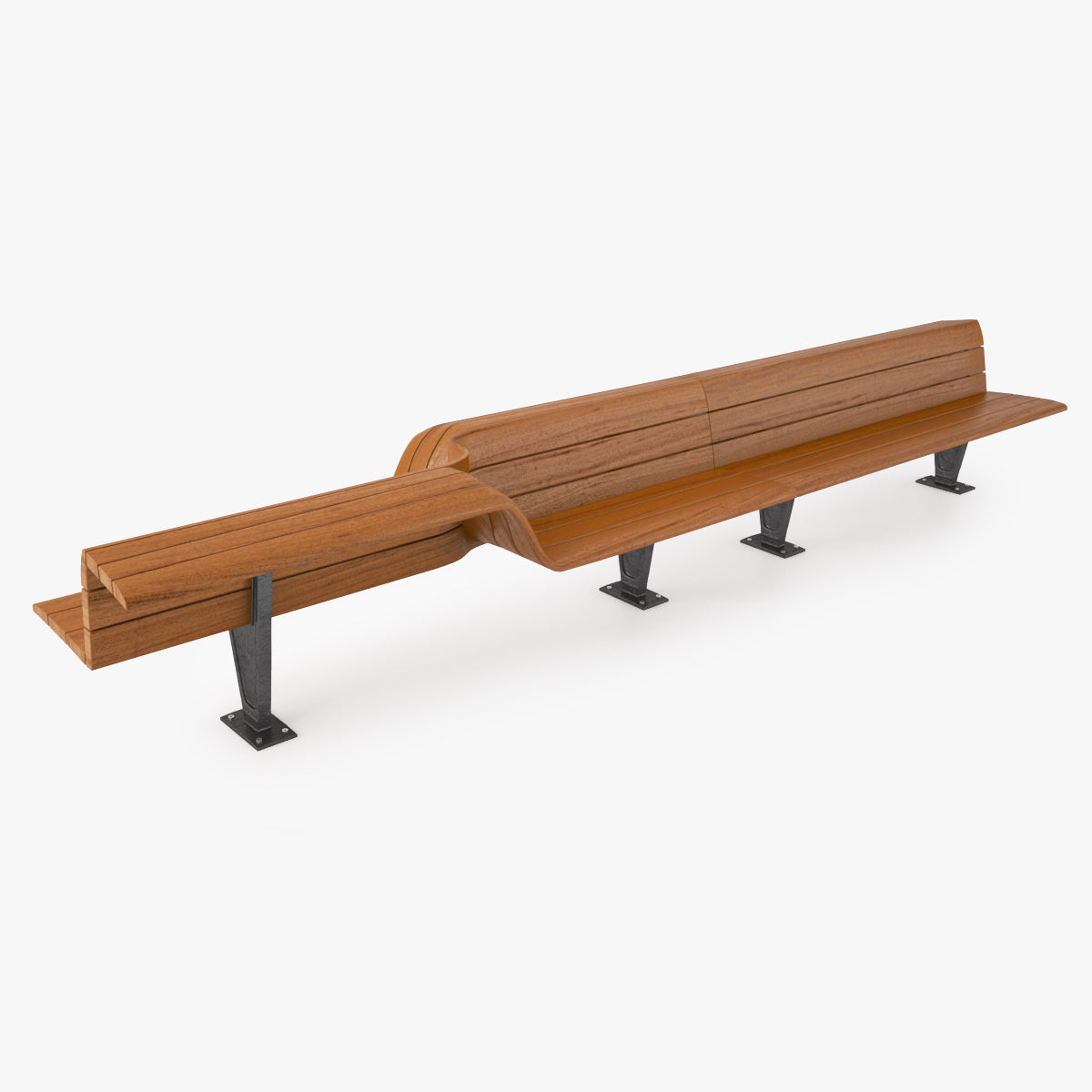 Metalco Sedis Torsion seats Bench 3D Model