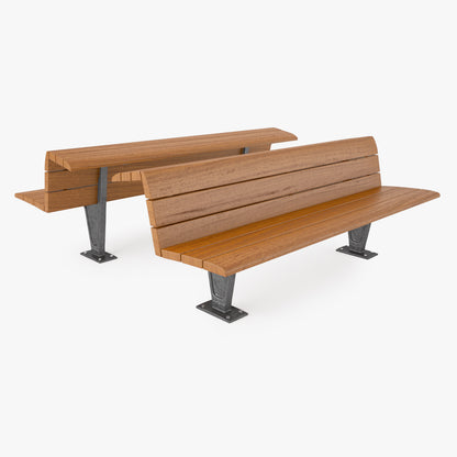 Metalco Sedis Torsion seats Bench 3D Model