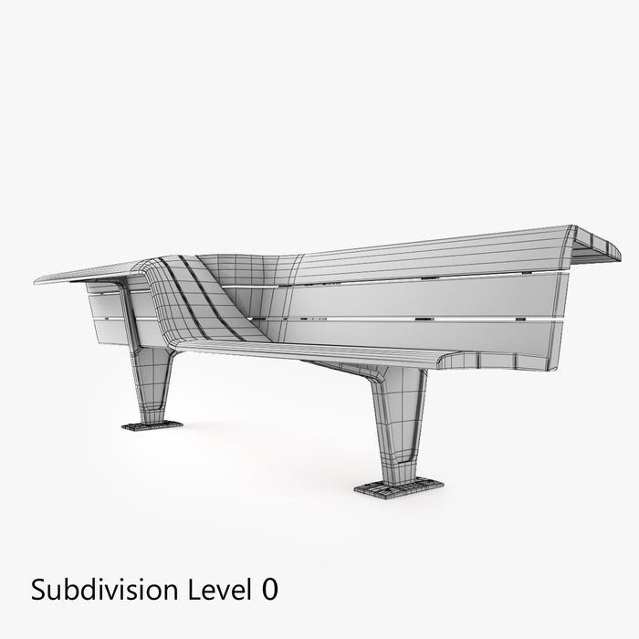 Metalco Sedis Torsion seats Bench 3D Model