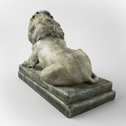 Stone Lion Sculpture 3D Model