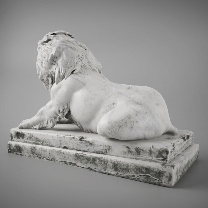 Stone Lion Sculpture 3D Model