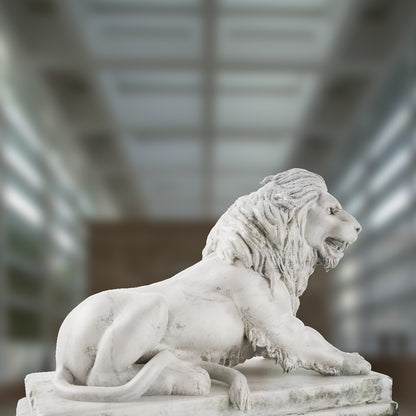 Stone Lion Sculpture 3D Model