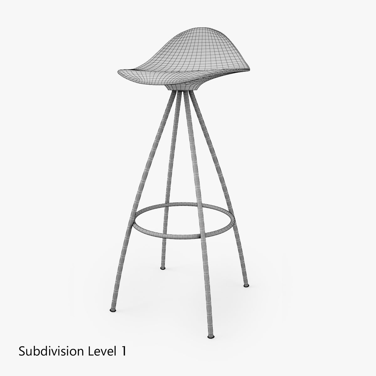 FREE Stua Onda Stool 3D Model