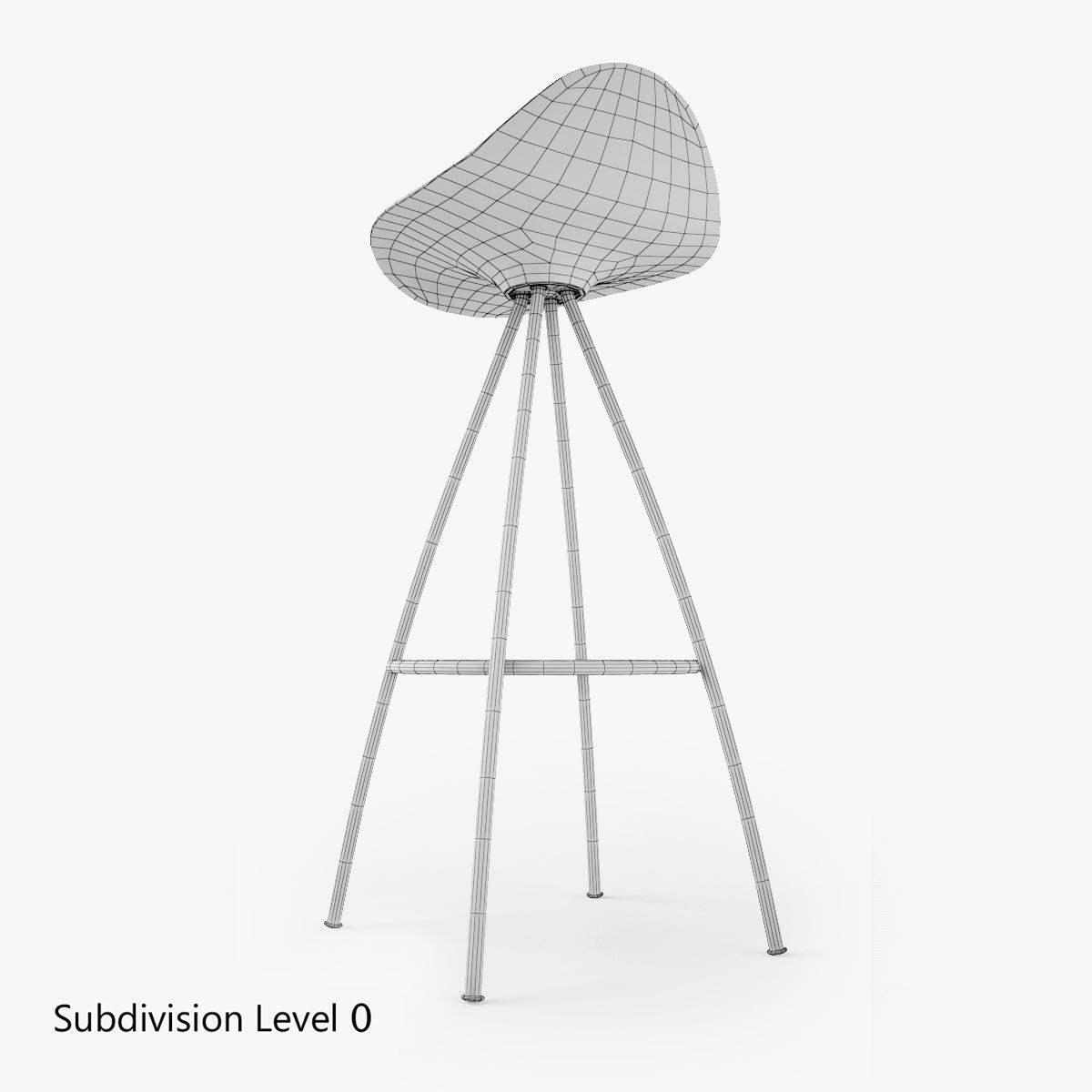 FREE Stua Onda Stool 3D Model