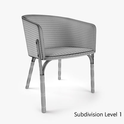 Ton Split Armchair 3D Model