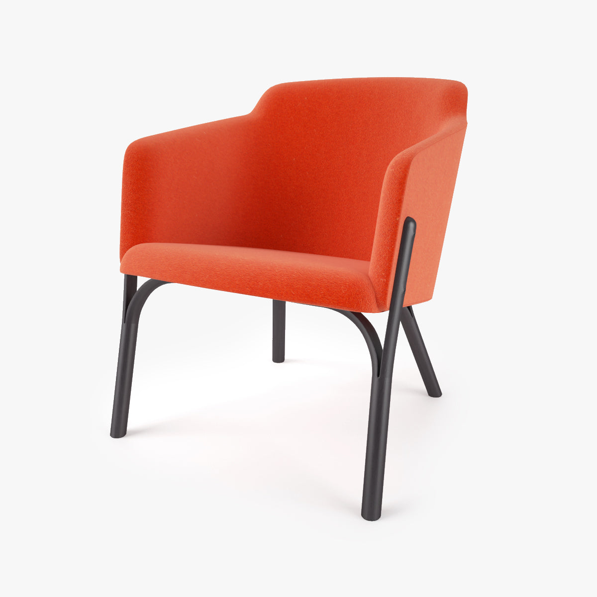Ton Lounge Armchair Split 3D Model
