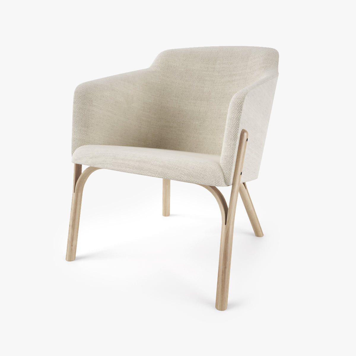 Ton Lounge Armchair Split 3D Model