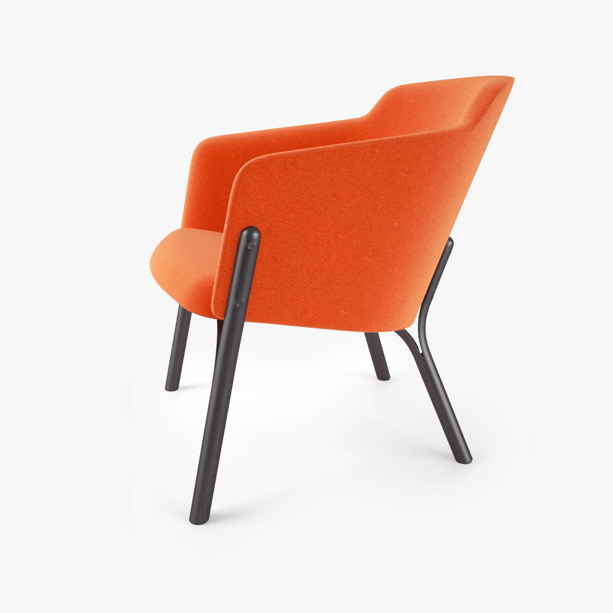 Ton Lounge Armchair Split 3D Model