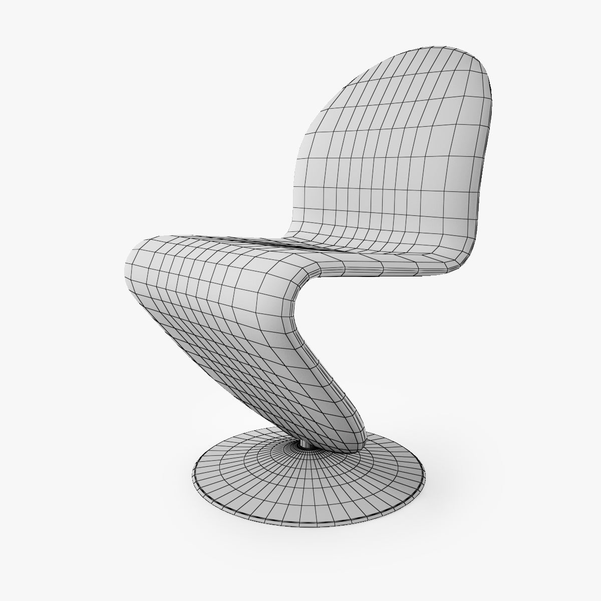FREE Verpan System 123 Dining Chair 3D Model