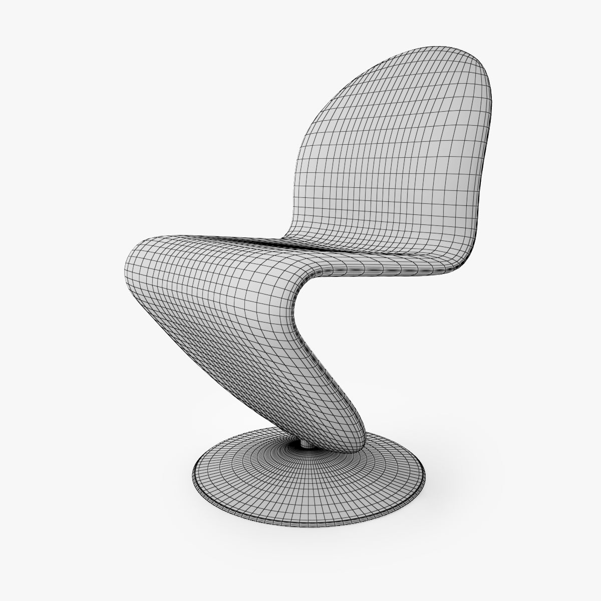 FREE Verpan System 123 Dining Chair 3D Model