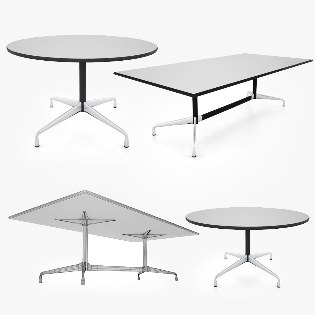 Vitra Eames Tables 3D Model