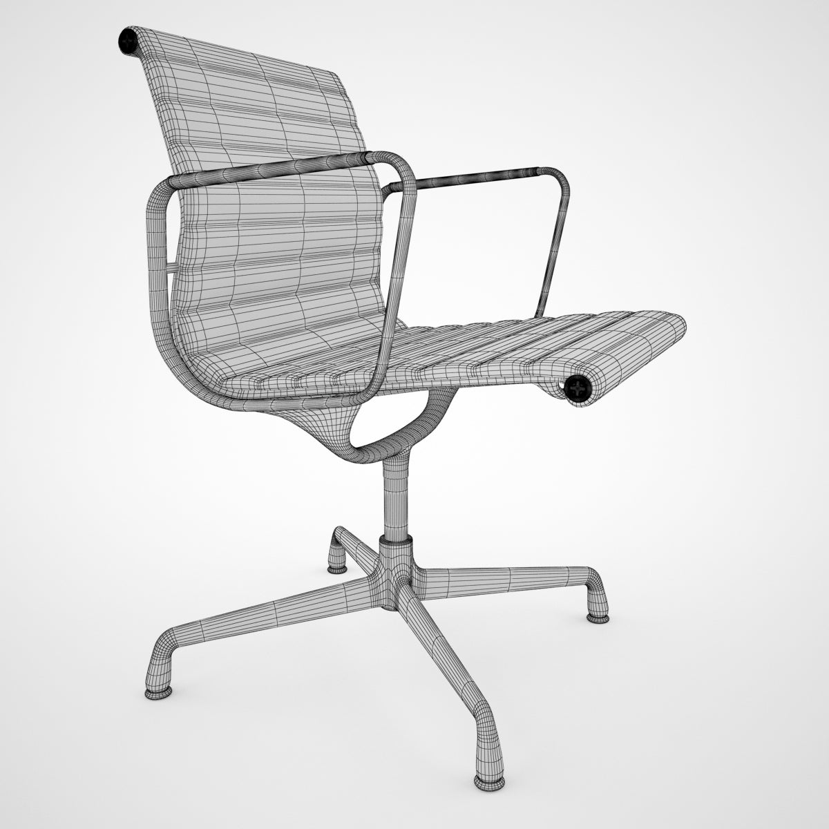 Vitra Aluminium Chair EA 108 3D Model