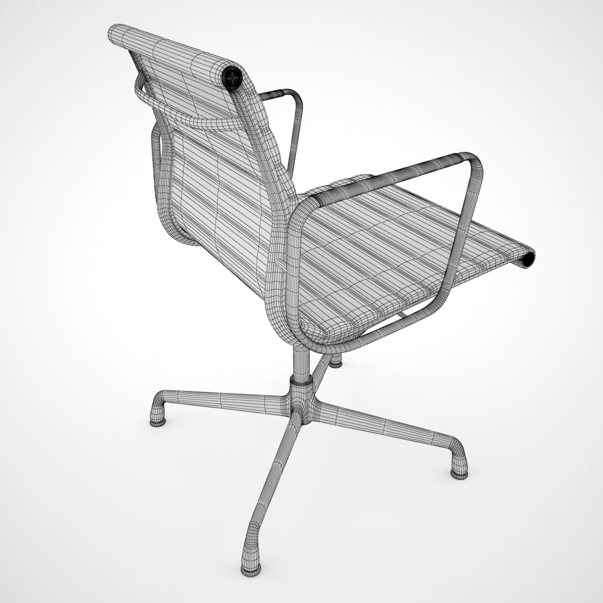 Vitra Aluminium Chair EA 108 3D Model