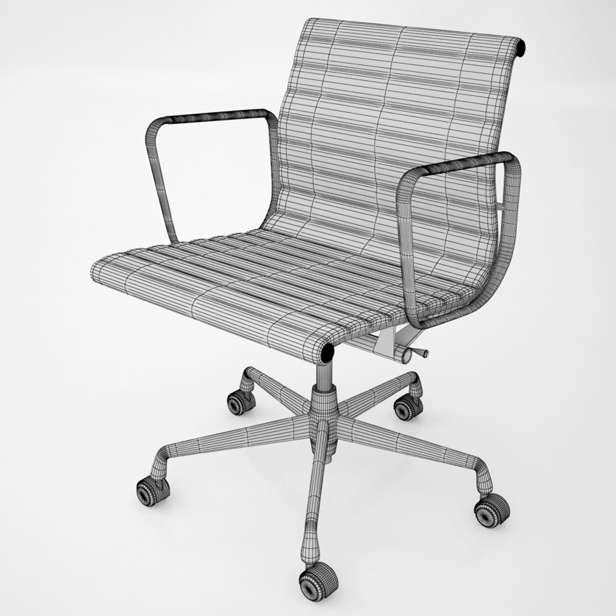 Vitra Aluminium Chair EA 117 3D Model