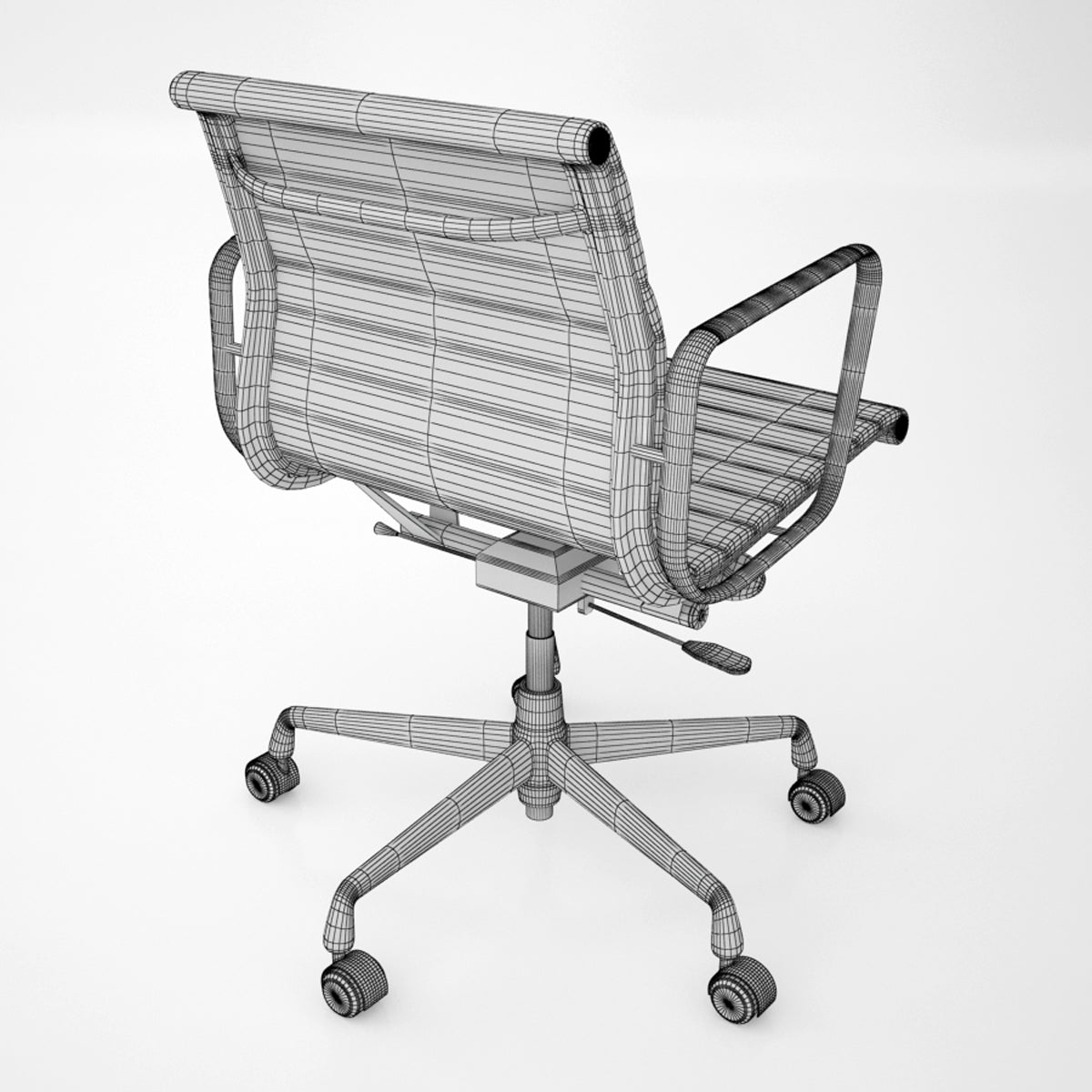 Vitra Aluminium Chair EA 117, 119 3D Model