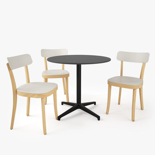 FREE Vitra Basel Chair and Bistro Round Table 3D Model