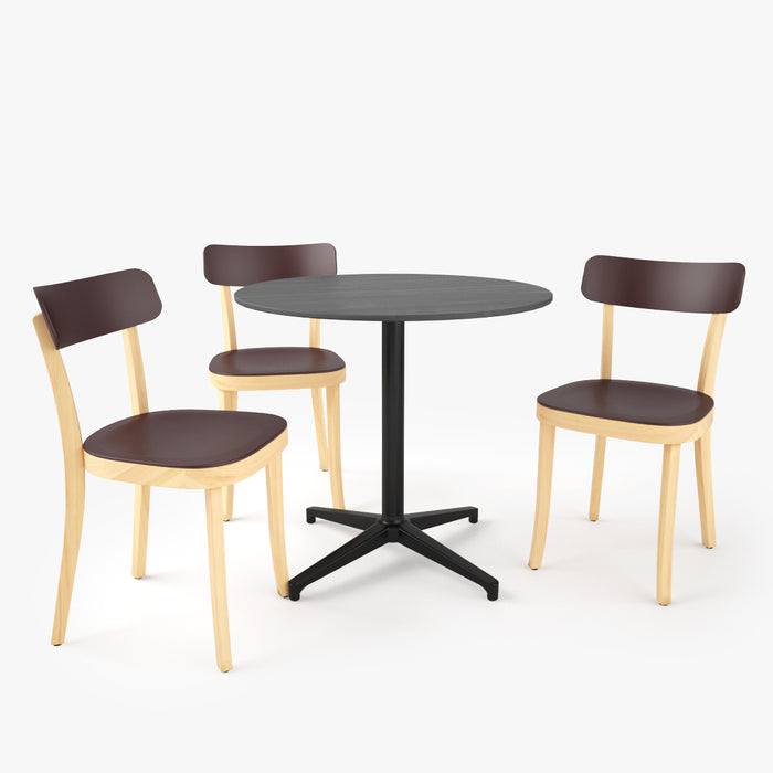 FREE Vitra Basel Chair and Bistro Round Table 3D Model