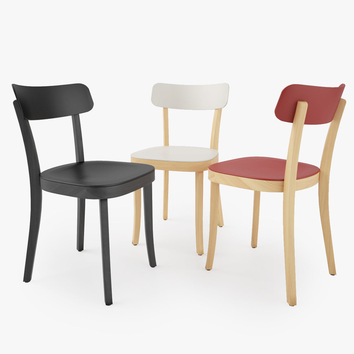 FREE Vitra Basel Chair and Bistro Round Table 3D Model