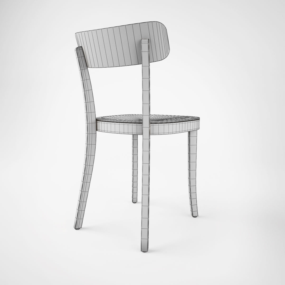 FREE Vitra Basel Chair and Bistro Round Table 3D Model