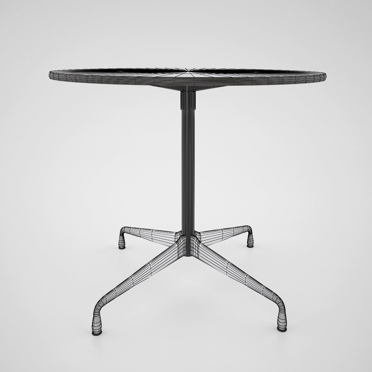 Vitra DSW Chair and Eames Table 3D Model