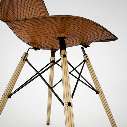 Vitra DSW Chair and Eames Table 3D Model