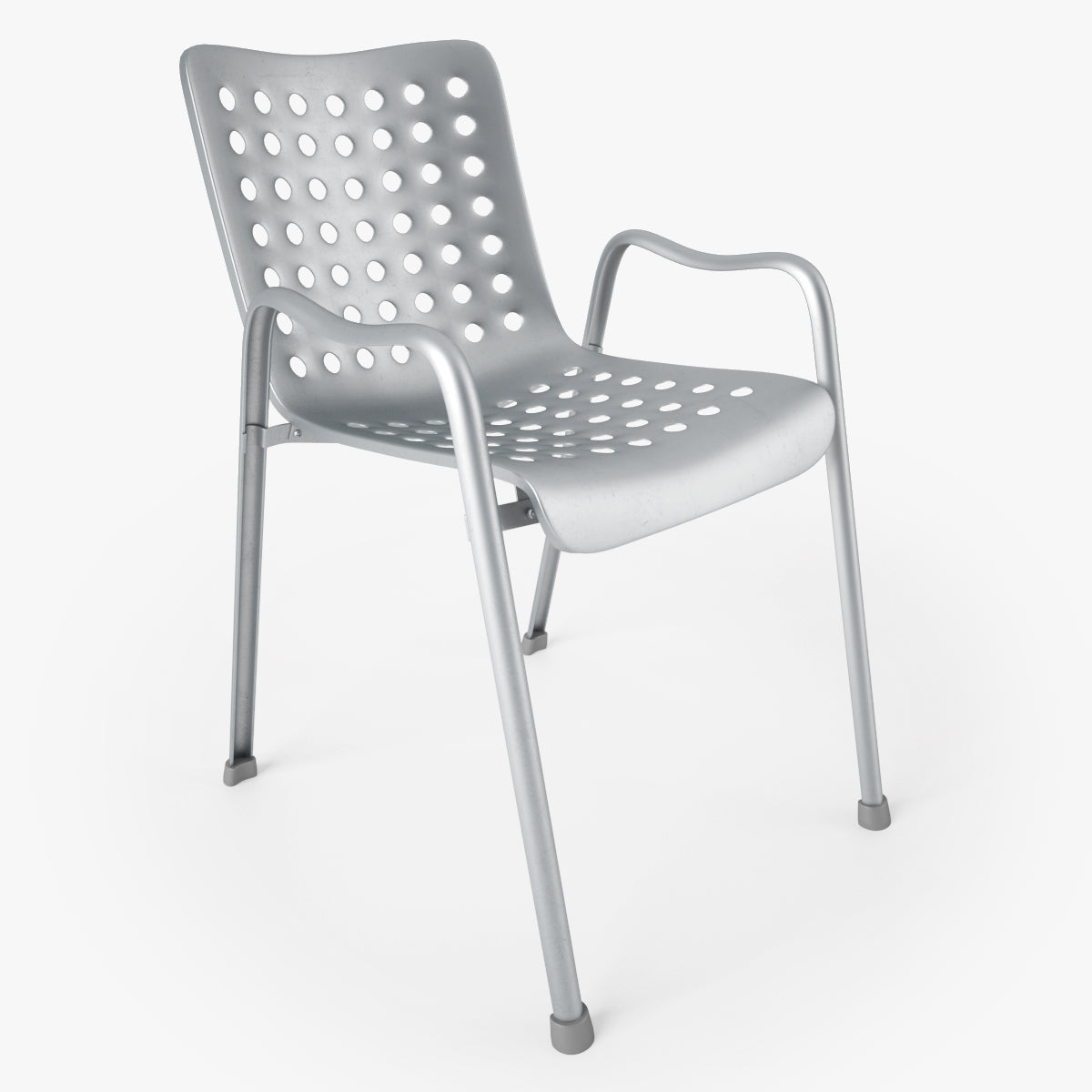 Vitra Landi Chair and Davy Table 3D Model