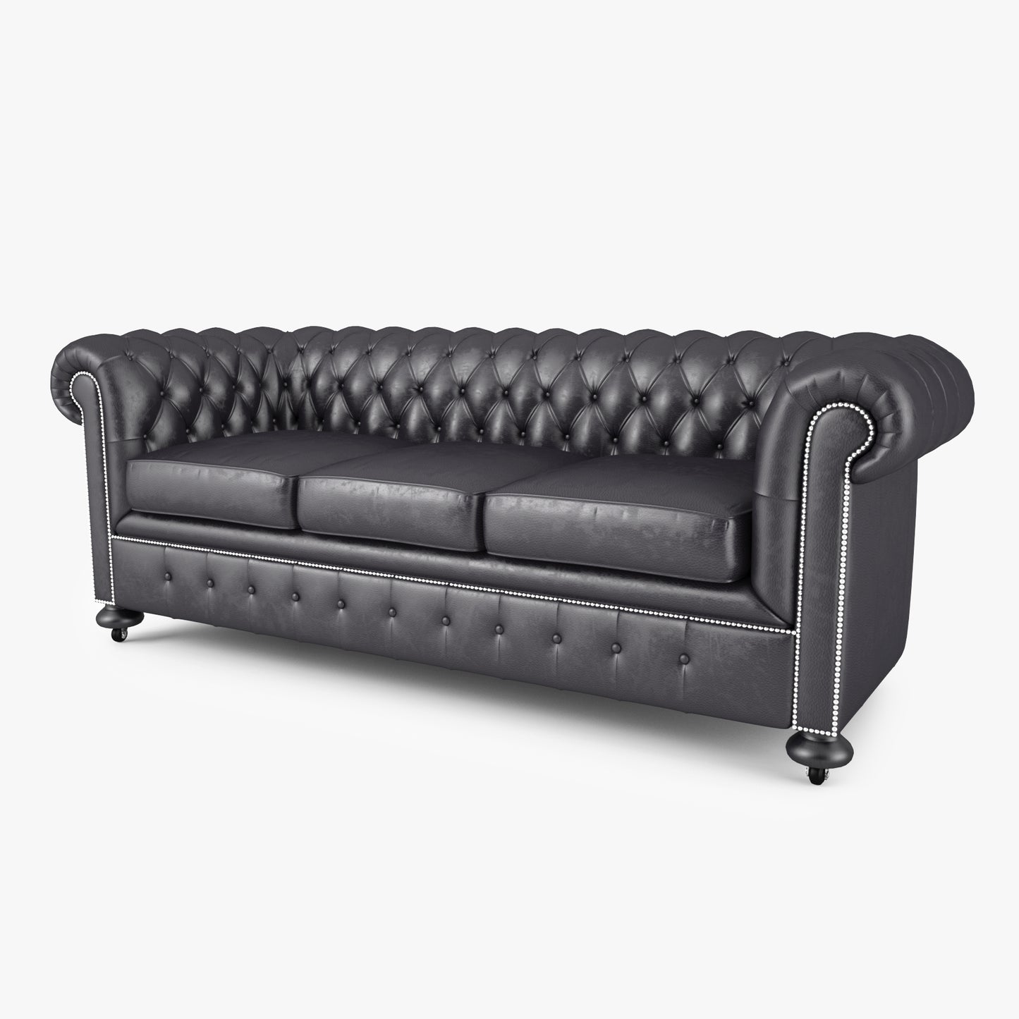 William Blake Chesterfield Sofa Set 3D Model