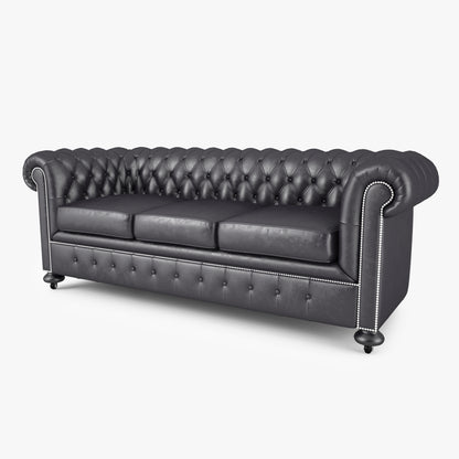 William Blake Chesterfield Sofa Set 3D Model