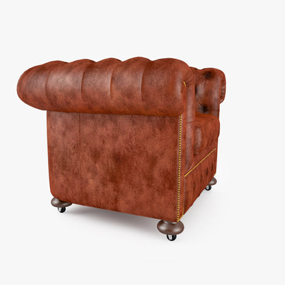 William Blake Chesterfield Sofa Set 3D Model