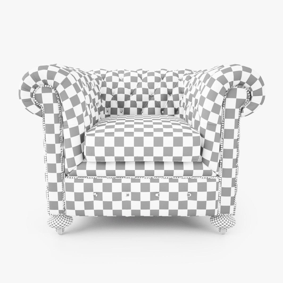 William Blake Chesterfield Sofa Set 3D Model