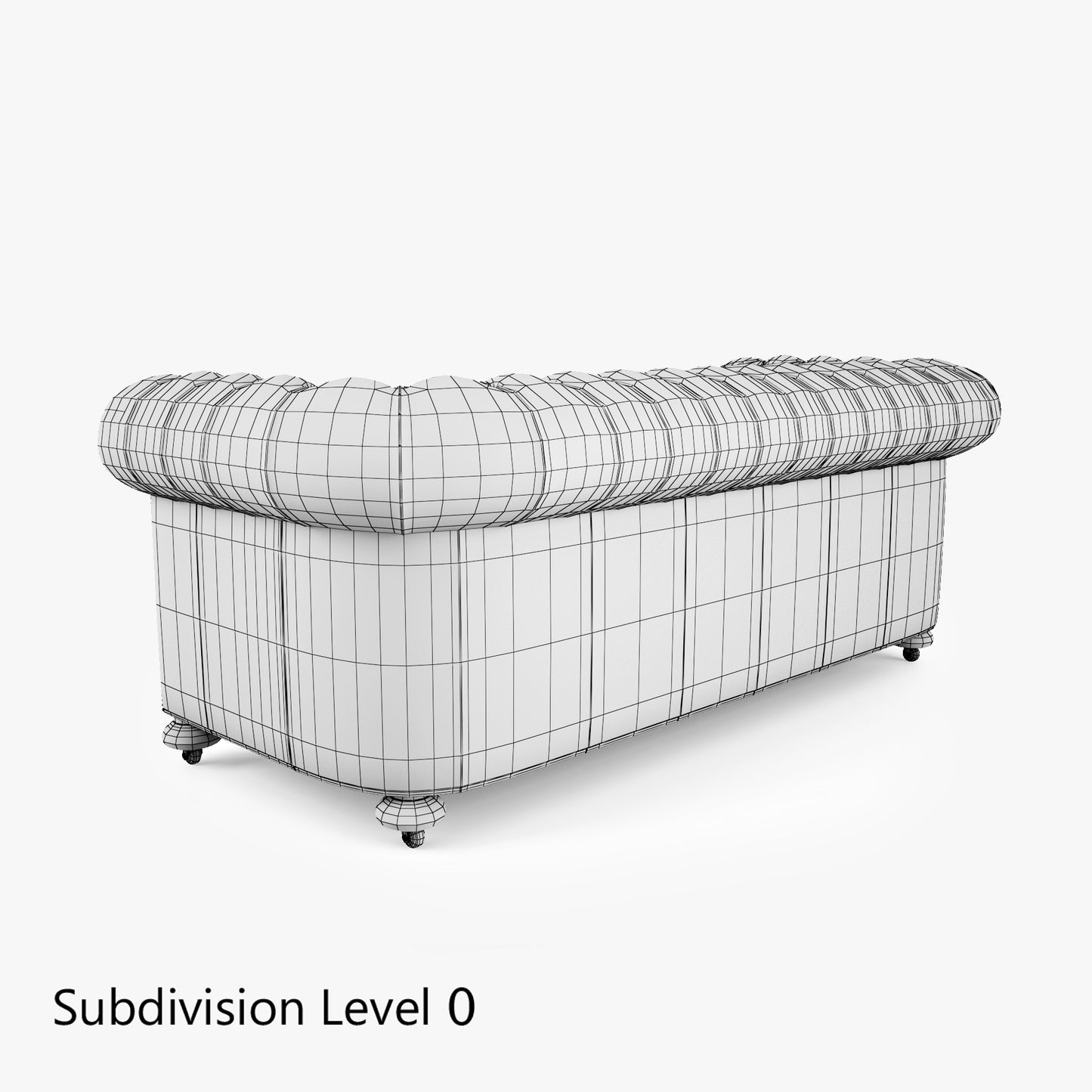 William Blake Chesterfield Sofa Set 3D Model