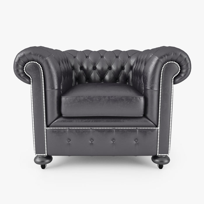 William Blake Chesterfield Sofa Set 3D Model