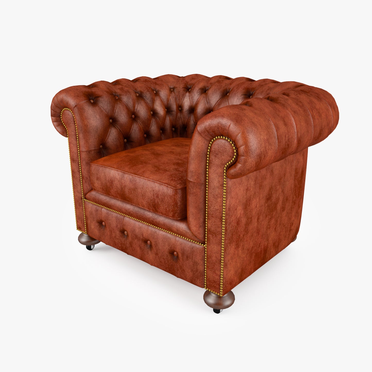 William Blake Chesterfield Sofa Set 3D Model
