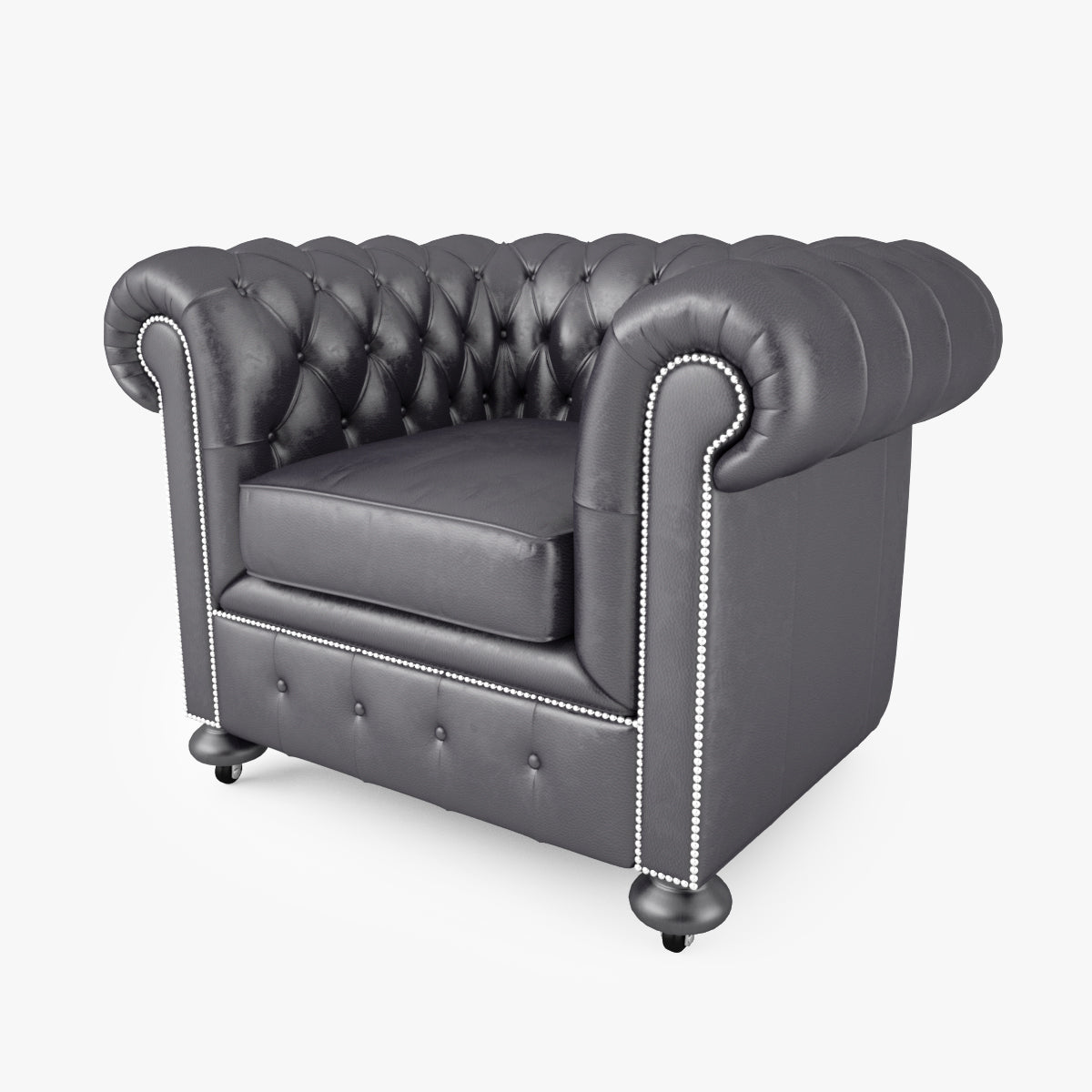 William Blake Chesterfield Sofa Set 3D Model
