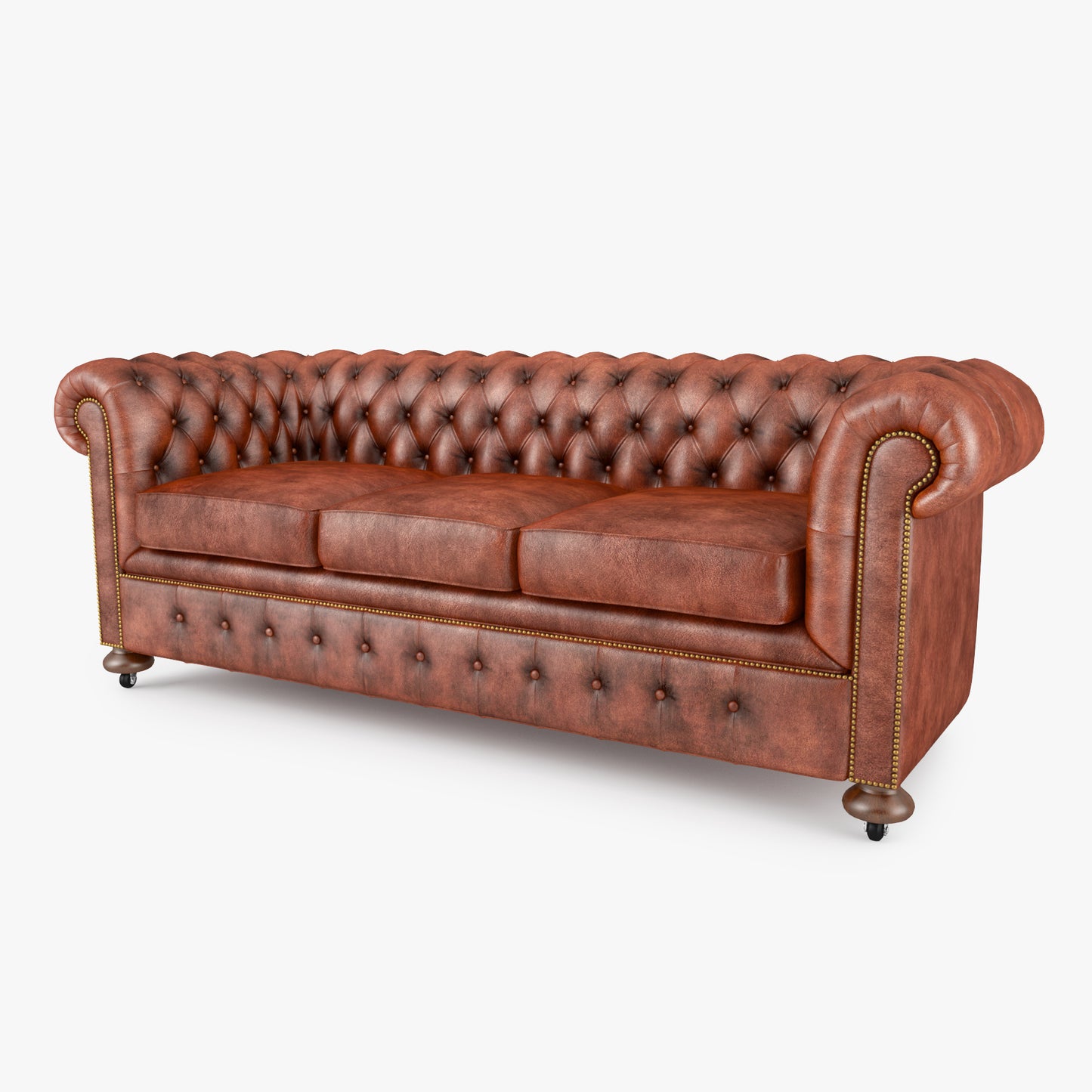 William Blake Chesterfield Sofa Set 3D Model